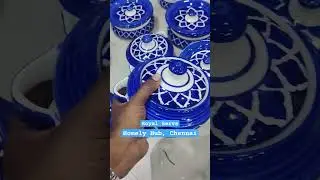 Experience the timeless beauty of Mughal mesmerizing blue hues 💙  #HomelyHubChennai #ChennaiShopping