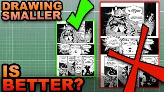 Should you draw COMICS on smaller paper?