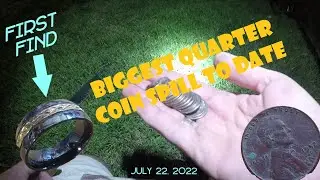 Biggest Quarter spill EVER!!!  and even a Ring