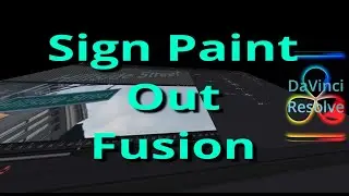 Change a street sign completely in DaVinci Resolve's Fusion Page