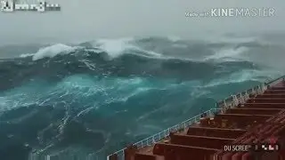 Okyanusta ger&ccedil;ek dev dalgalar