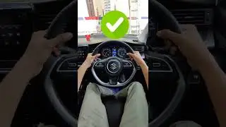 How to Hold Steering Wheel & Steer Correctly ✅ | The right way to turn the steering wheel #car