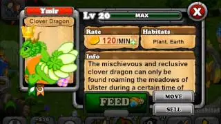 DragonVale How to Breed Clover Dragon + King Dragon [HD]