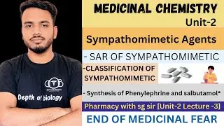 Sympathomimetic agents || SAR of Sympathomimetic agents || classification of Sympathomimetic agent