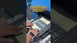 Zinc Alloy Lighter Case Polishing: From Rough to Shiny!👏#zincalloy #metalpolishing #buffingmachine