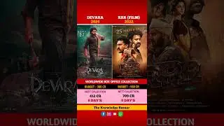 Devara vs RRR movie comparison box office collection 8 days #rrr #jrntrdevara #devara #ntr