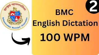 BMC English Dictation || 100 WPM || #bmc #bmcdictation #englishdictation100wpm