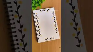 💛💛 Quick and Easy Frontpage Design #border #frontpage #shorts #ytshorts