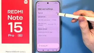 Redmi Note 15 Pro 5G: Как включить/выключить SIM-карты