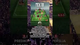 Prediksi Starting Line Up Persija vs Persis #persija #persijaday