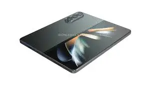 Samsung Galaxy Z Fold5 360 degree render video OnLeaks