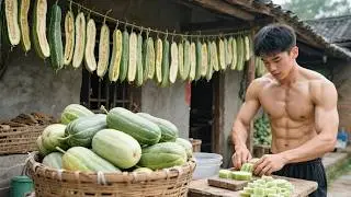 Harvesting Winter Melons From The Field To Create Traditional Sweet Winter Melon Candy！