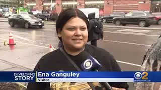 Community Responds after detective became an innocent victim to a senseless shooting in Harlem.