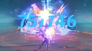 Mona HITTING 757k with a single CHARGED ATTACK