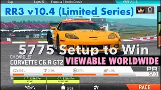 Real Racing 3 RR3 (v10.4) Chevrolet Corvette C6.R GT2: Limited Series costs, Full Upgrade Tree (V2)