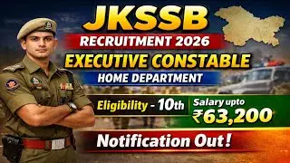 JKSSB Recruitment 2026 | 1815 Executive Constable jobs | #govtjob24x7 #jkssb #constable #jammu 