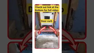Door curb install #doorcurb #sillpan #doors #exteriordoors #exteriordoor #concrete #mortar #diy