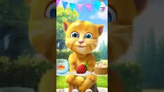 talking ginger new viral album release 😂 funniest moments🤣 & eat all unlocked foods🍌🥪🥞🍰🥑🧆🍉🍓🍍🌶️😱 #cat