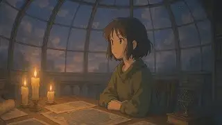 1 Hour of Lofi for Stargazing & Study 📚 &ndash; Celestial Beats in a Candlelit Observatory
