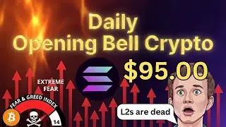 Daily Opening Bell Crypto - Sol Dumps, Vitalik Shifts & BTC Panic!