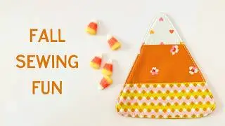 Scrap Buster! Sew Candy Corn Coasters with Free Template!