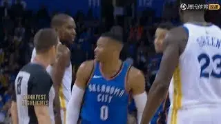 Russell Westbrook Trash Talk VS Kevin Durant:&ldquo;You Fucked Up,Bro！&rdquo;KD Just laughs
