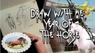 quick video of me sketching real time folk music