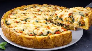 Ein Kartoffelrezept, das ich jeden Tag mache! Ein einfaches und leckeres Rezept mit Spinat!