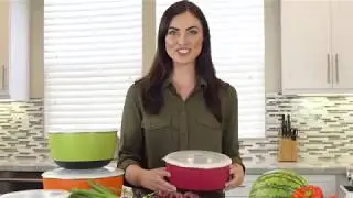 Set of 5 Premium Multi-color Stainless Steel Mixing Bowls with Airtight Lids