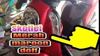 pasang Skotlet Scoopy merah metalik doff