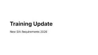 SIA Door Supervisor Refresher & First Aid &ndash; 2026 UK Guide