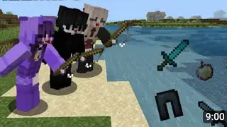 🎣Minecraft but fishing drop op items 😱😱