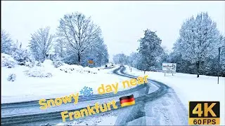 Snowfall on the outskirts of #Frankfurt 26.01.2026
