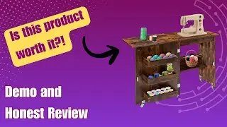 Is the VIVOHOME Folding, Rolling Sewing Craft Table Desk with Storage Shelves worth it?