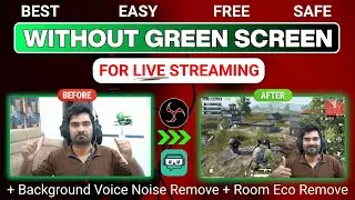 How To Remove Background in Live Stream Without Green Screen | Remove Video Background In OBS