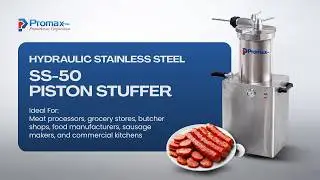 SS-50 Demo, Stainless Steel Sausage Piston Stuffer Promarks #SausageStuffer #MeatProcessingEquipment
