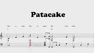 Patacake - Piano sheet music for kids | PDF Download