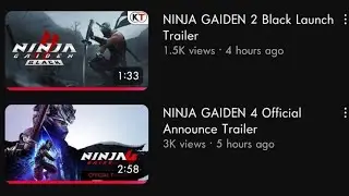 NINJA GAIDEN 4 & 2 BLACK TRAILER REACTION!!!