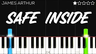 James Arthur - Safe Inside | EASY Piano Tutorial