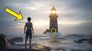 El huérfano se escondió en un faro sumergido — y al ver quién lo esperaba adentro, comenzó a llorar.
