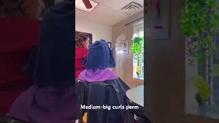Perm Medium-big curls on Long hair