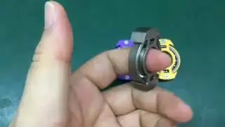 Reactor Fidget Spinner EDC Toys Aviation Aluminum Surface Sandblasting Anodizing Technology