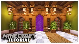 Simple Nether Portal Design for Minecraft 1.16 [How To Build]