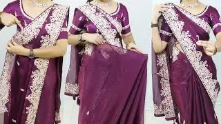 Party Wear saree draping Style Easy Way |How to wear saree Stylish & Perfectly |saree draping ideas