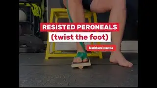 Resisted Peroneals ( twist the foot Blackboard exercise)