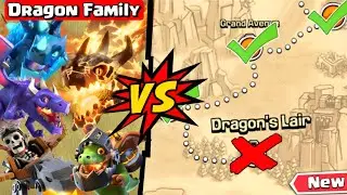 Dragon Family vs Goblin Map - Clash of Clans