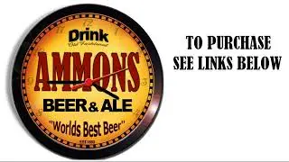 AMMONS BEER ALE WALL CLOCK