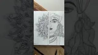 krishna drawing made by #artwithadhyayan #artoftheday #artistsoninstagram #artwork #krishnalove