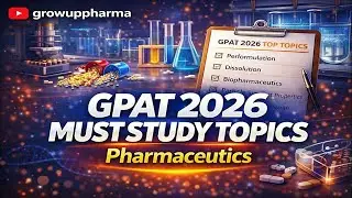 GPAT 2026 Must Study Topics: Pharmaceutics | Last 15 Year Paper Analysis Pharmaceutics Topics