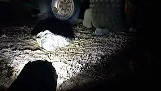 ran over and crushed flat under my tire